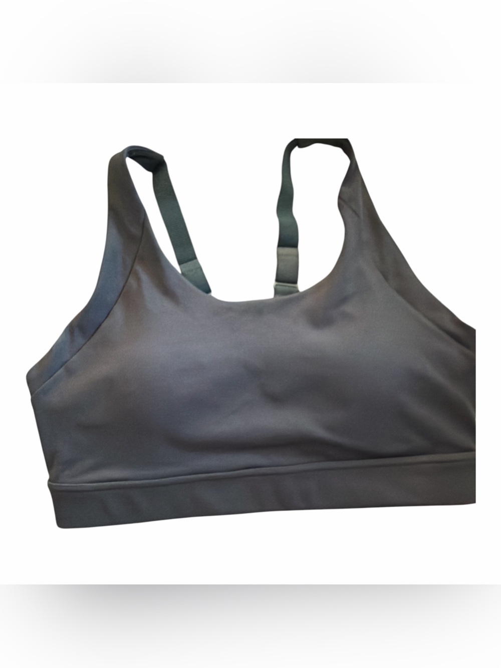 Luvrobes Wireless Dark Gray Seamless Sports Bralette Large